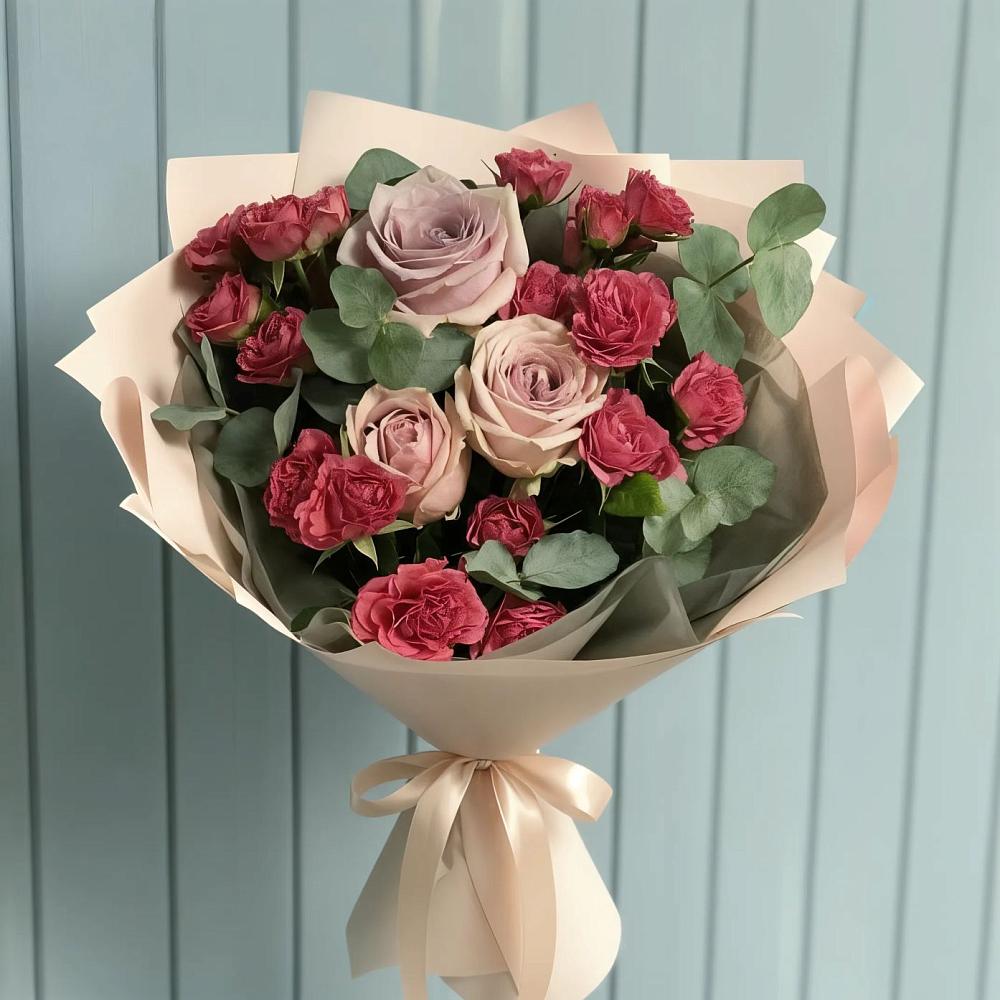 Букет цветов из: Гвоздики и Розы в Первоуральске