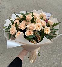 Букет Кремовые розы Латте в Первоуральске