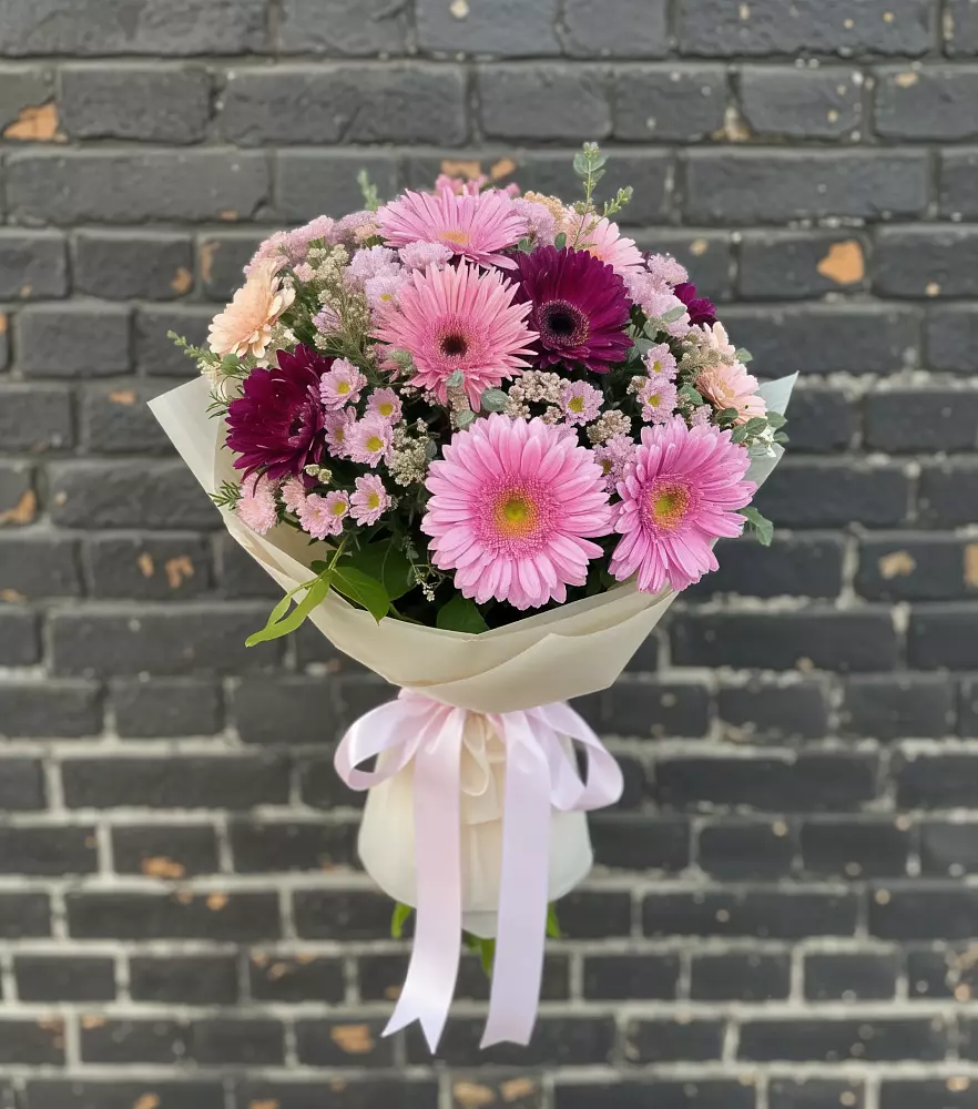 Букет цветов из: Герберы и Хризантемы в Первоуральске