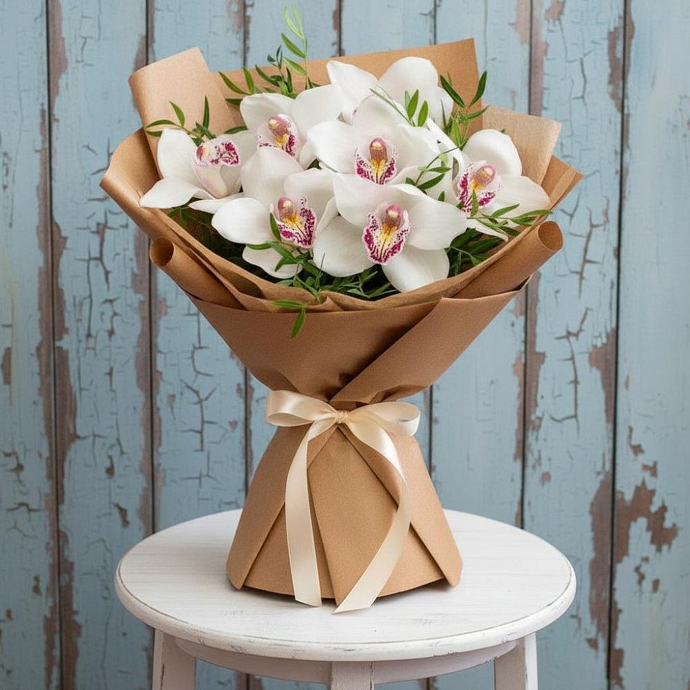 Букет цветов из: Орхидеи и Розы в Первоуральске