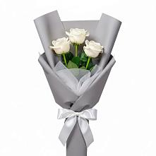 Букет 3 белые розы #REPLACE_PRED# Первоуральске