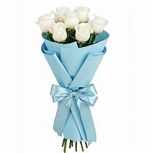 Букет 7 белых роз Проуд в Первоуральске