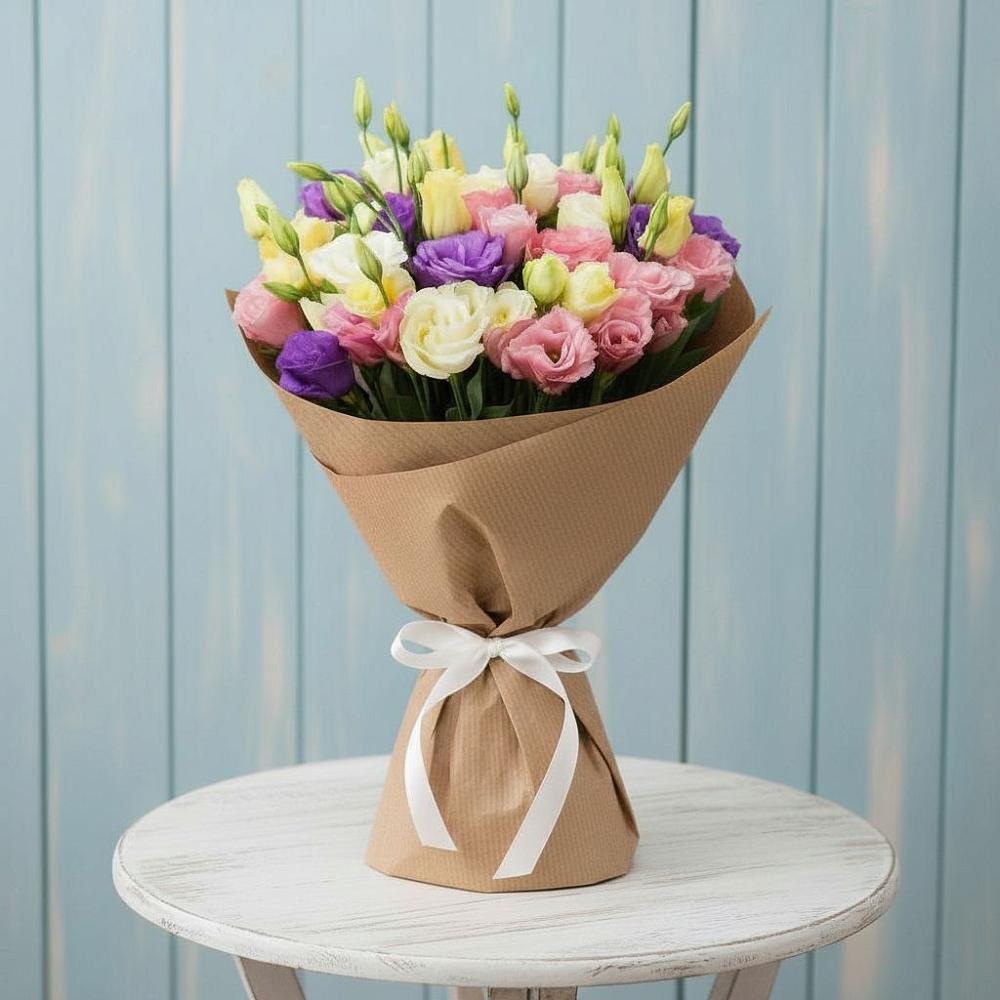 Букет цветов из: Лизиантусы в Первоуральске