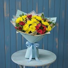 Букет цветов из:  Альстромерии и Хризантемы #REPLACE_PRED# Первоуральске