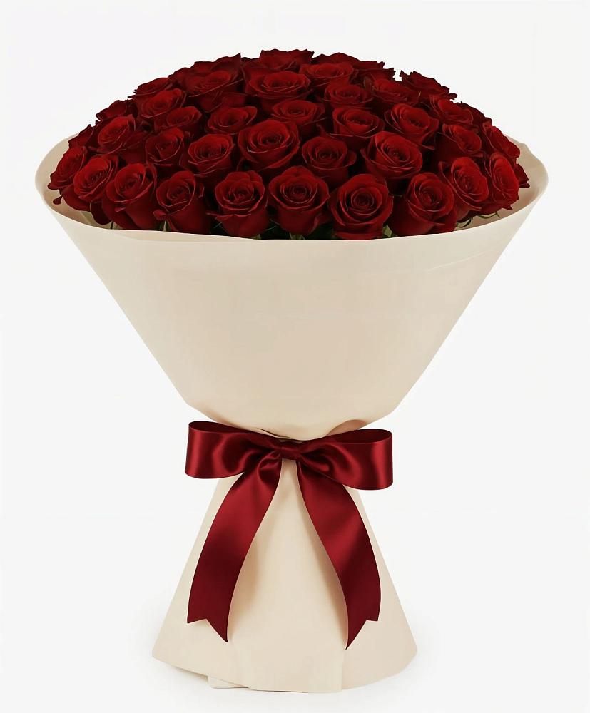 Букет 101 Бордовая роза Блэк Бакарра в Первоуральске