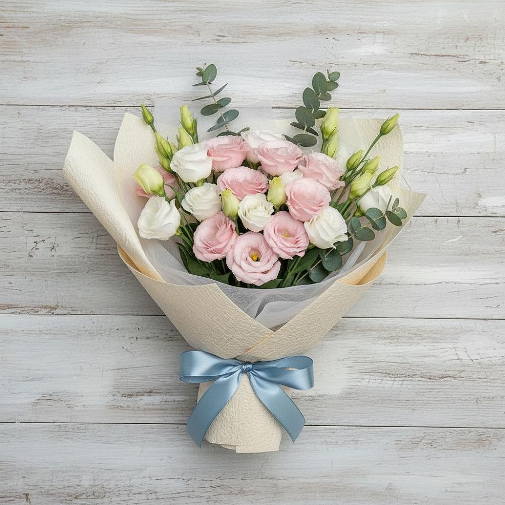 Букет цветов из: Лизиантусы в Первоуральске